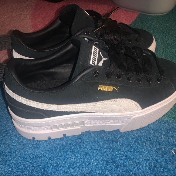 Puma Mayze black and white platform sneakers - Picture 3 of 4